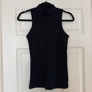 Kotn Sleeveless Black Turtleneck Top - medium